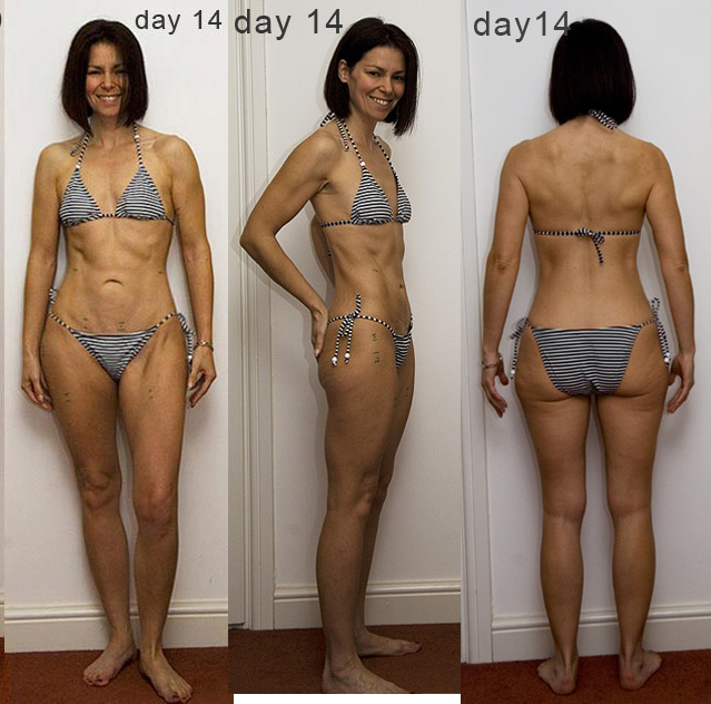 six pack for girls - sarah - week two results